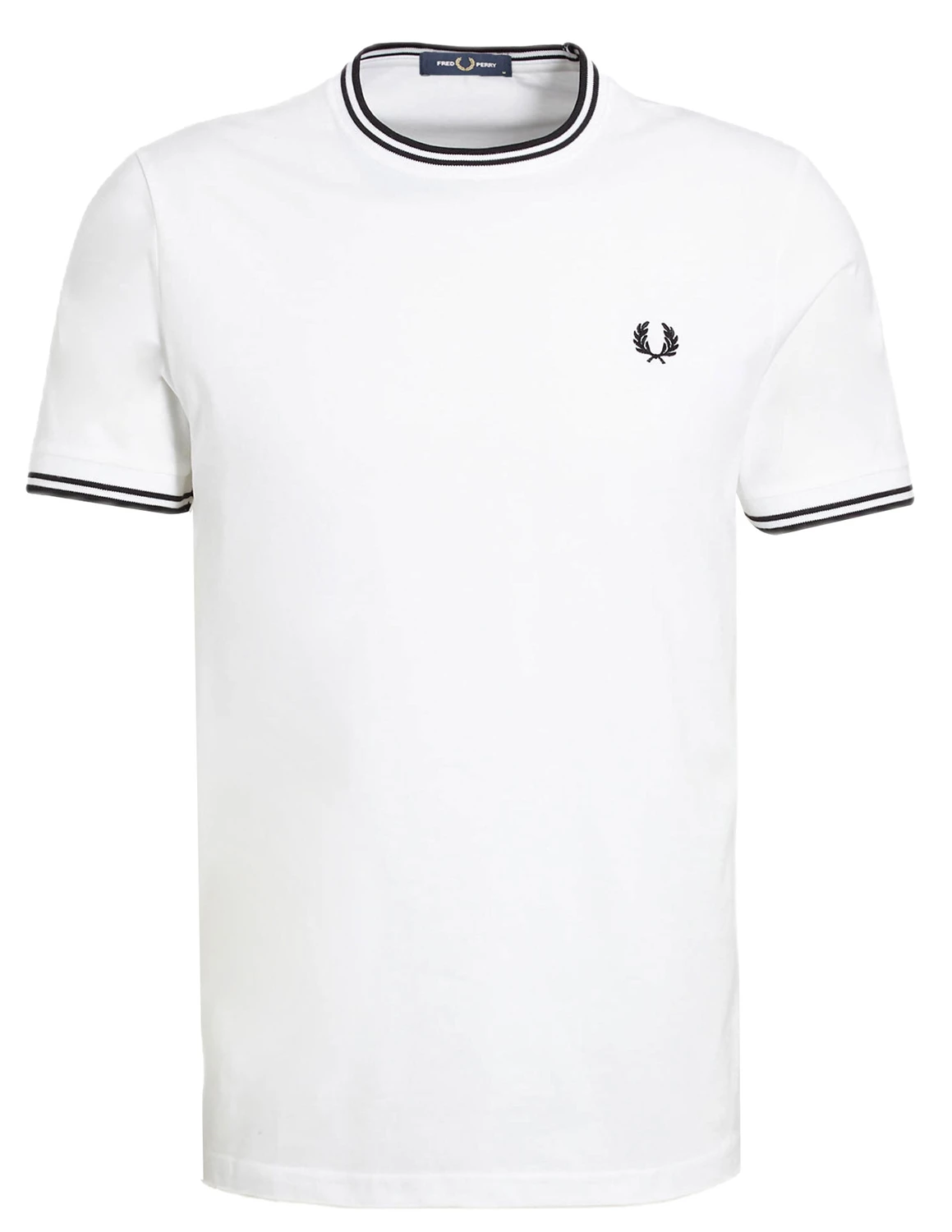 voorstel Klooster Pigment Fred Perry Twin Tipped T-Shirt M1588 wit kopen bij The Stone