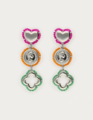 My Jewellery Earrings stmt beaded charms clover MJ12619