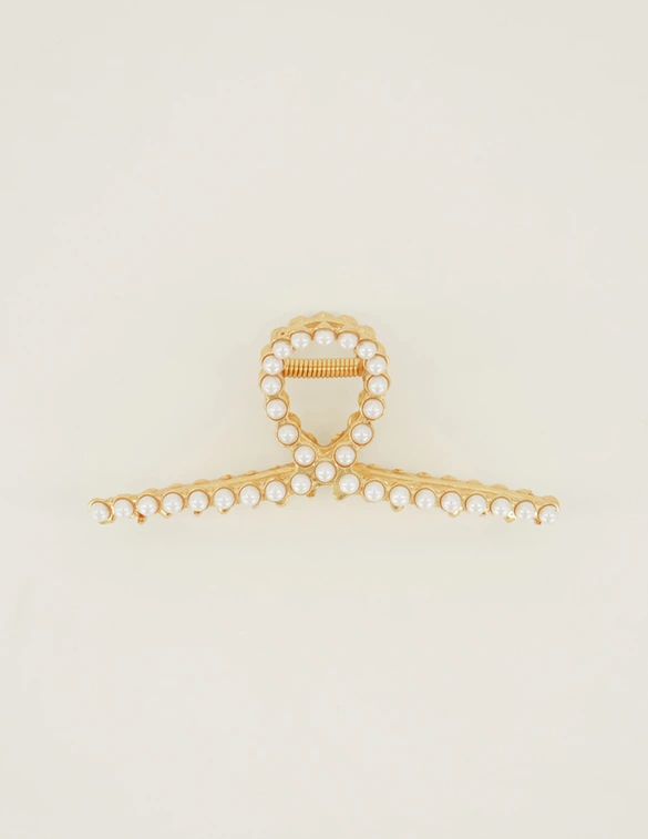 My Jewellery Hairclip pearls gold MJ10276